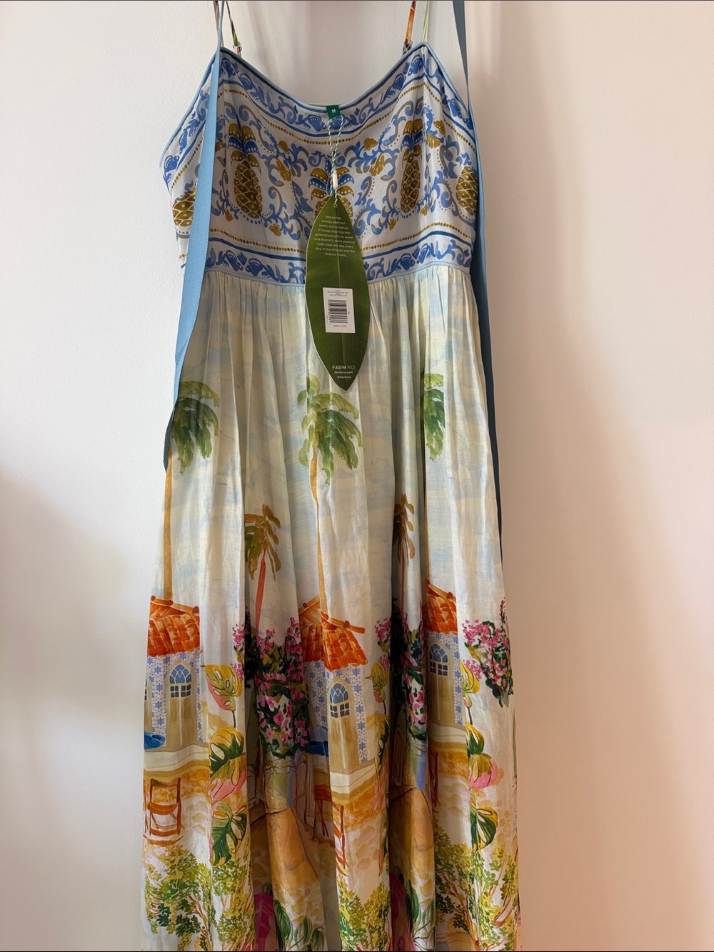 Farm Rio Aracati multicolor Tropical Print Maxi Dress - Picture 5 of 7